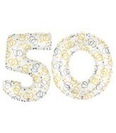 50th Anniversary Balloon Jumbo Numbers  - 40"