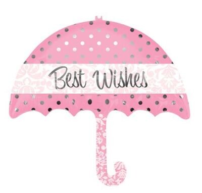 Best Wishes Umbrella 30" Balloon
