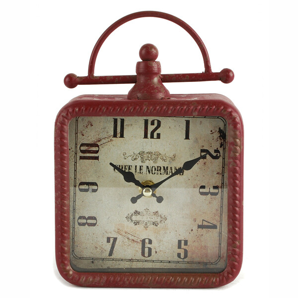 TT308 Sqr Red Clock