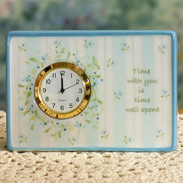 TT029 Ceramic Floral Clock