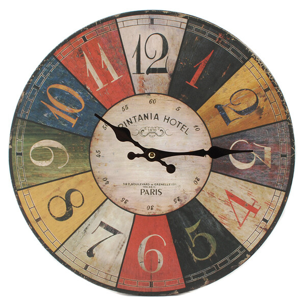 TT310 Multi Colored Clock