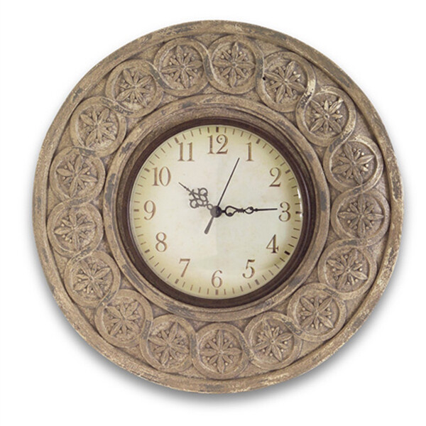 TT316 Round Stone Look Clock