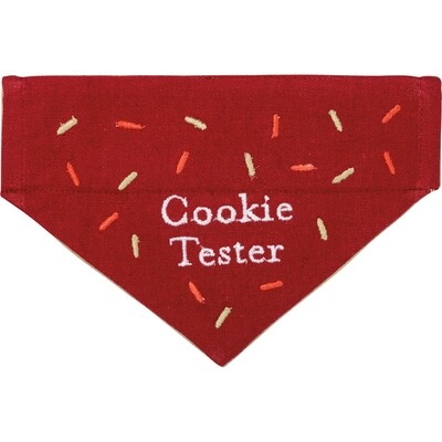 DA059 Reversible Dog Scarf - Cookie Tester