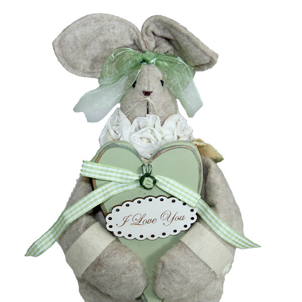 ER43 Bebe Bunny with I Love You Sign