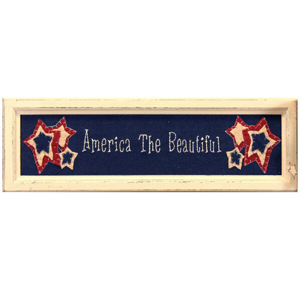 IY502 America The Beautiful Framed Applique