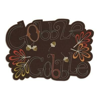 PT057 Embroidered Gobble Mat
