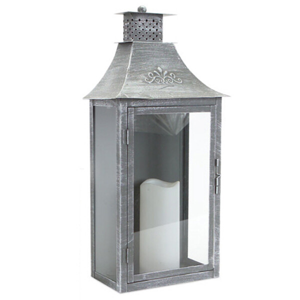 LU153 Large Gray Wall Lantern