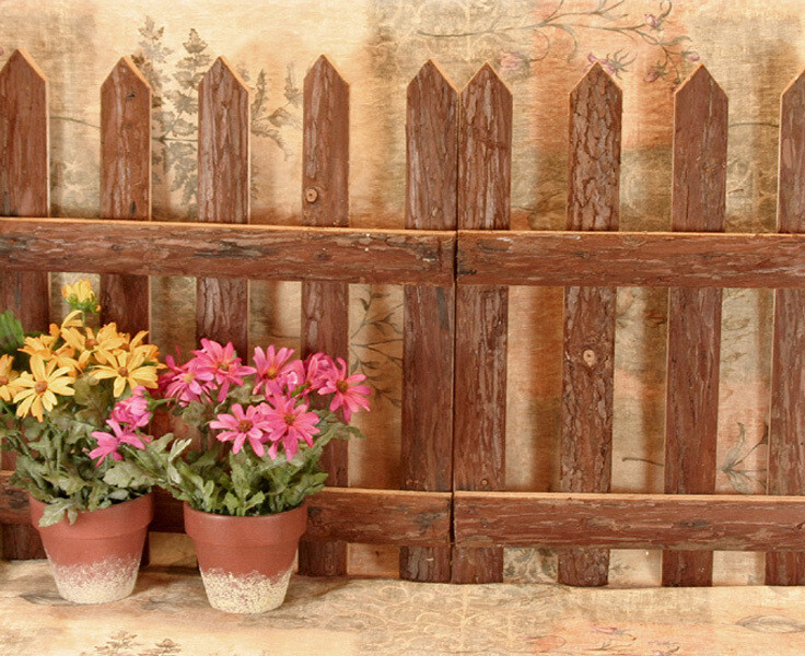AC045 Hinged Wood Fence