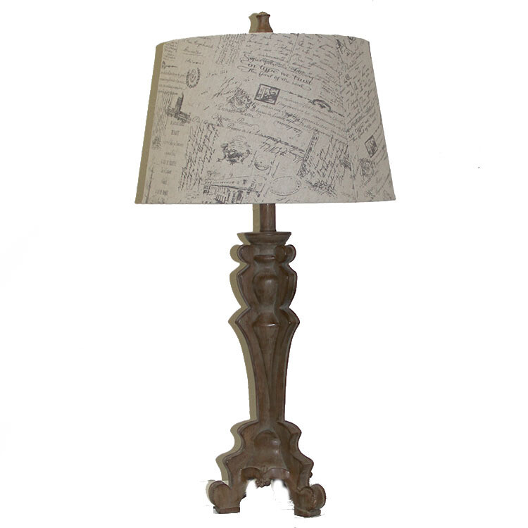 LU190 Burlap Calligraphy Table Lamp