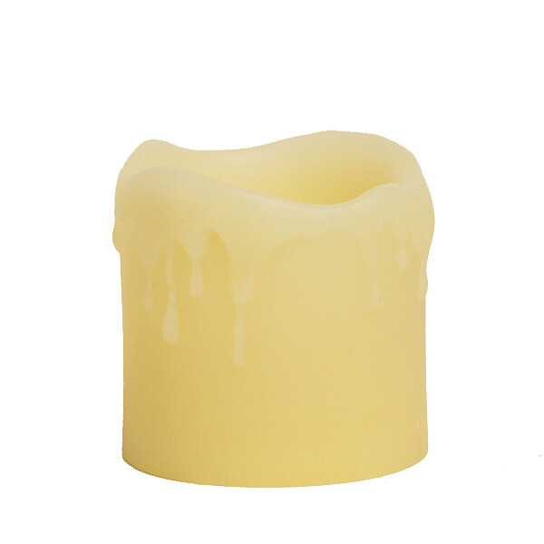 CA117 Ivory Pillar Candle -2"