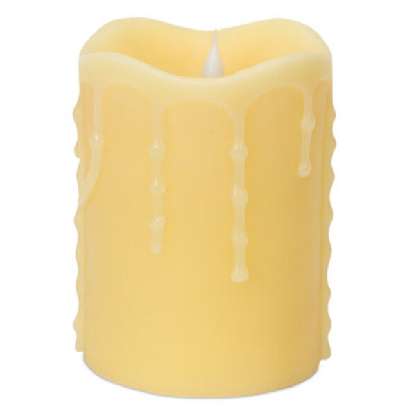 CA145 Flameless Ivory Candle - 5.5"