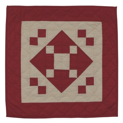 455BL  Red Diamond Quilt Block