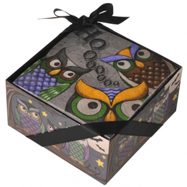 KE036 Owl Napkins in Holder