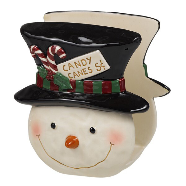 KE040 Snowman Napkin Holder
