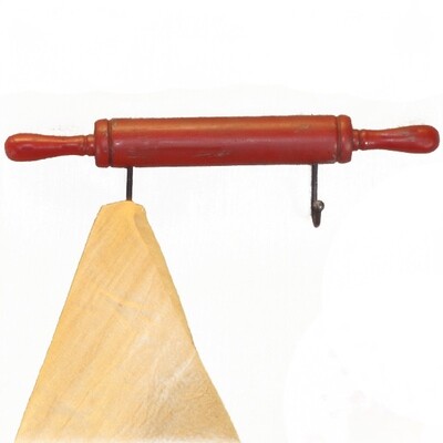 KE051 Rolling Pin with Hooks - Red