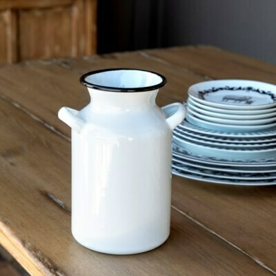 KE136L Enamel Milk Can - Lg