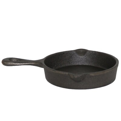 CA449 Cast Iron Pan Candle Holder