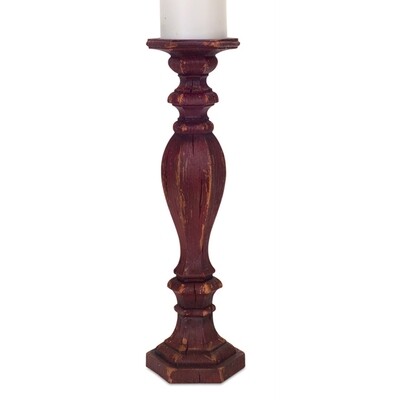 CA517L Rustic Red Candle Stick - Large