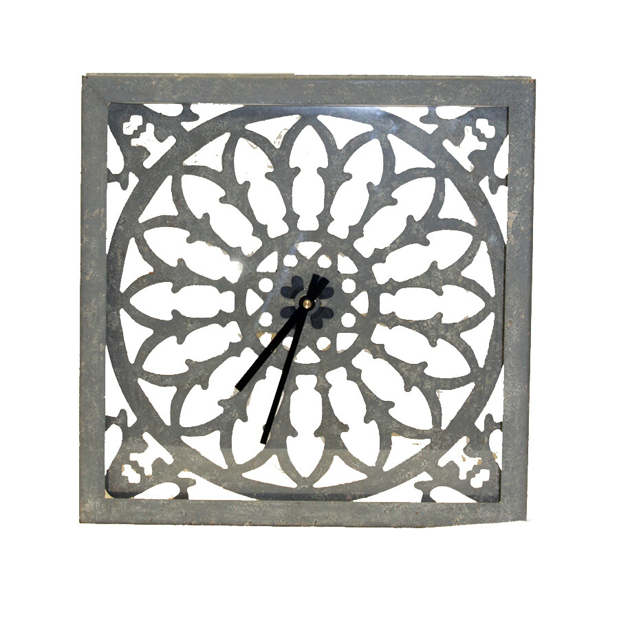TT212 Galvanized Cutout Clock