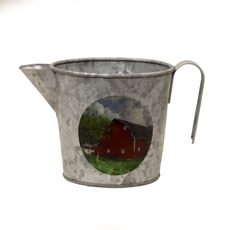 KE141 Galvanized Metal Pitcher
