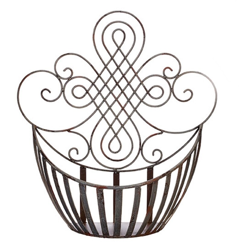 GP113 Ornate Wall Basket