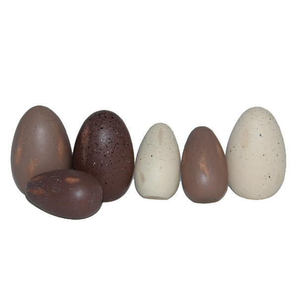 FL057S Chocolate Wood Eggs