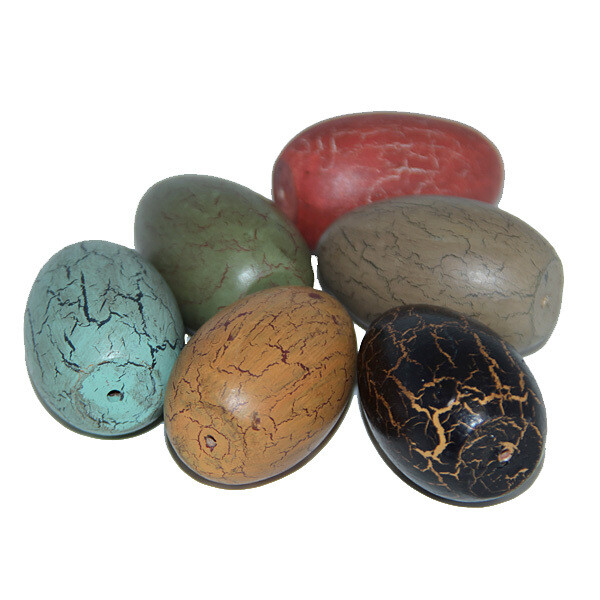 FL059 Wood Crackle Eggs