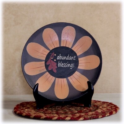 PL080 Sunflower Plate- Blessing
