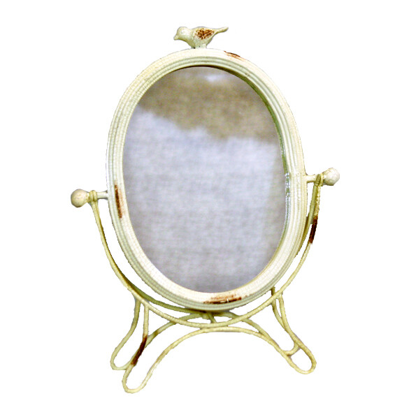OG124 Cream Mirror with Bird