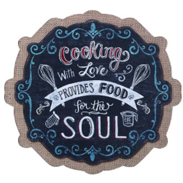 ES123  Burlap Kitchen Signs