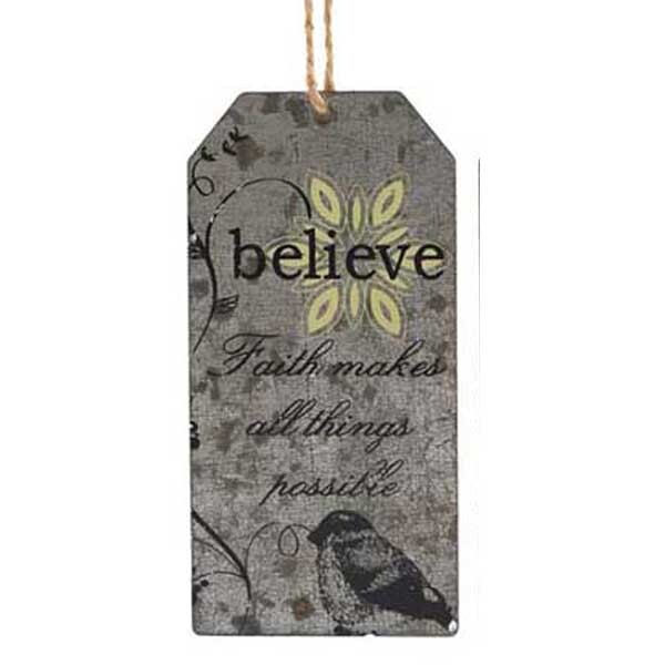 ES133 Believe Tin Tag