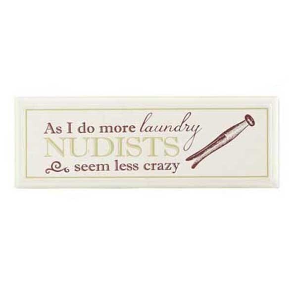 ES145 Nudist Laundry Sign