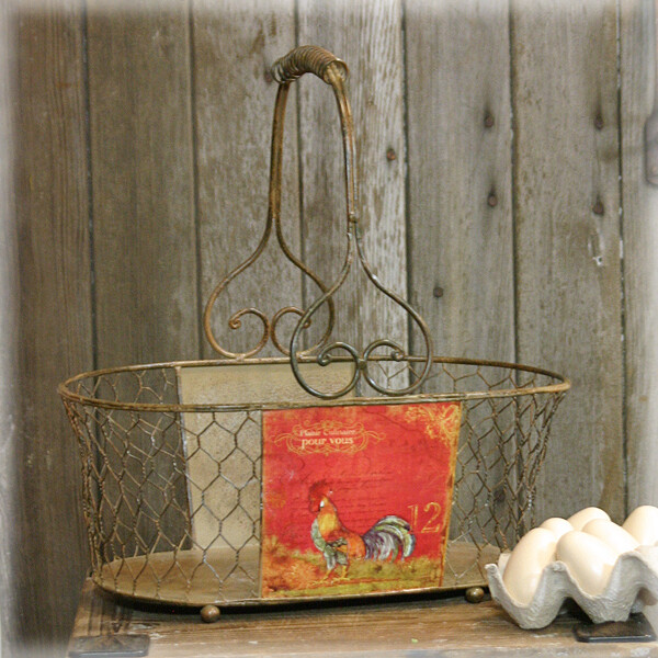 BC009M Rooster Basket Md