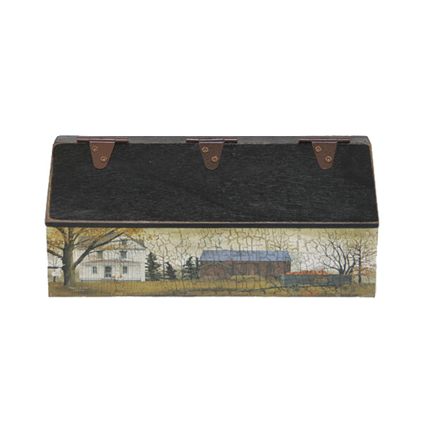 BC098 Wooden Bin - Small Fall Scene
