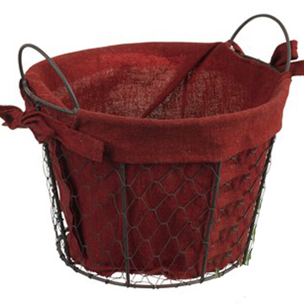 BC093 Chicken Wire Round Basket Med