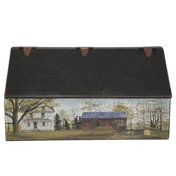 BC096 Wood Bin - Large Spring Scene