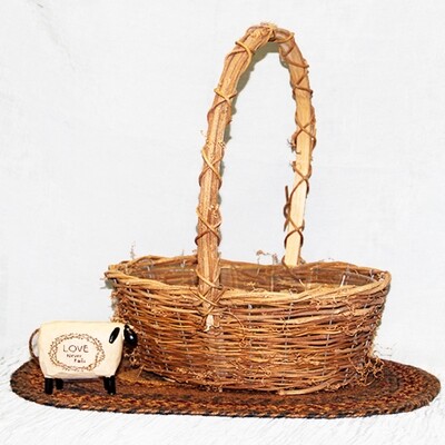 BC114 Thin Twig Oval Basket - Large