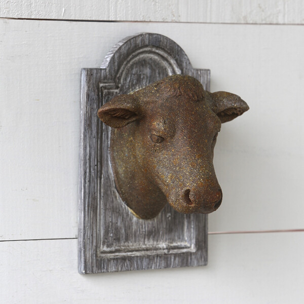 WL048C Cow Head Plaque