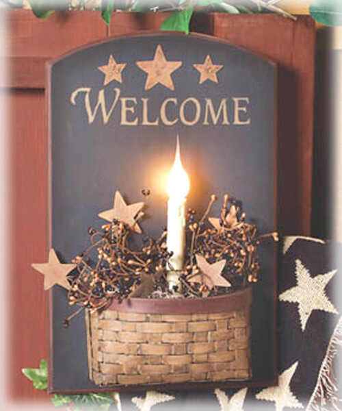 WL025 Welcome Candle Basket