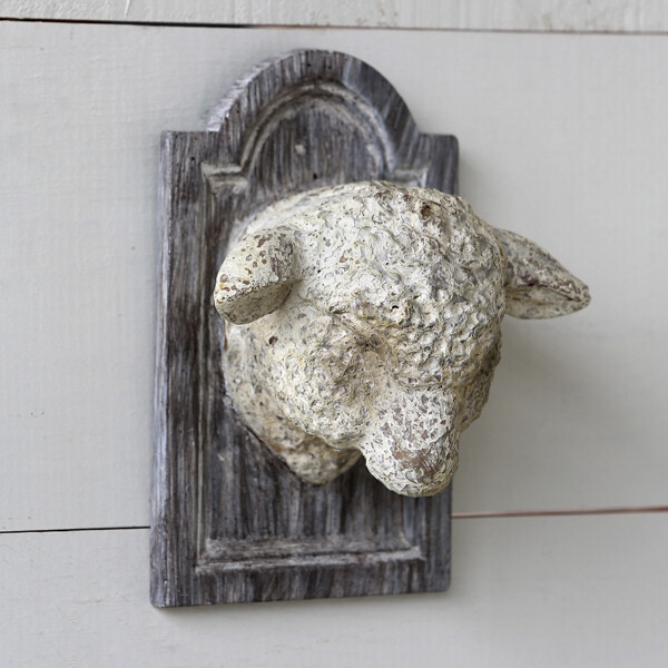 WL048L Lamb Head Plaque