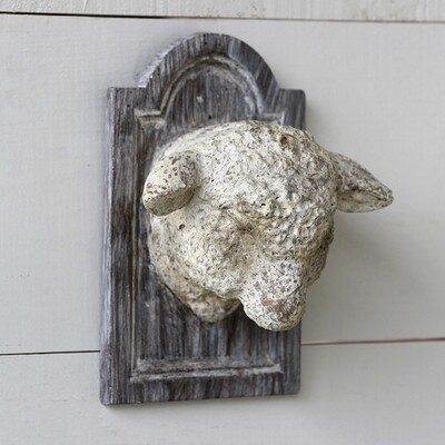 WL048L Lamb Head Plaque