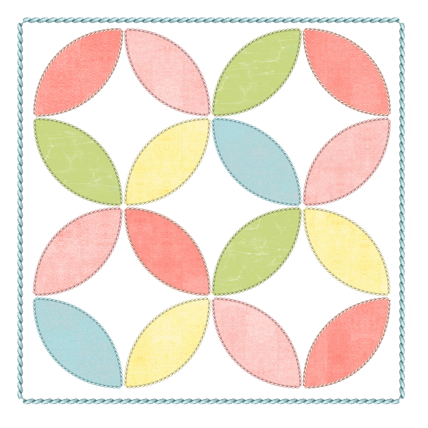 ZV8 Flower Quilt, Design: QSprCirc