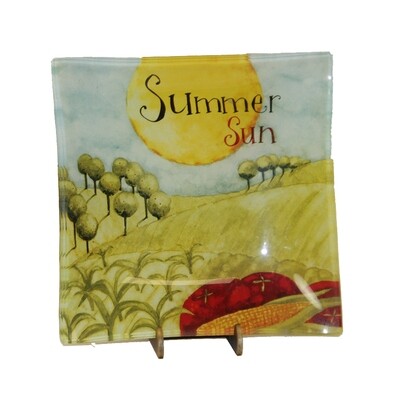 PL110U Summer Glass Plate