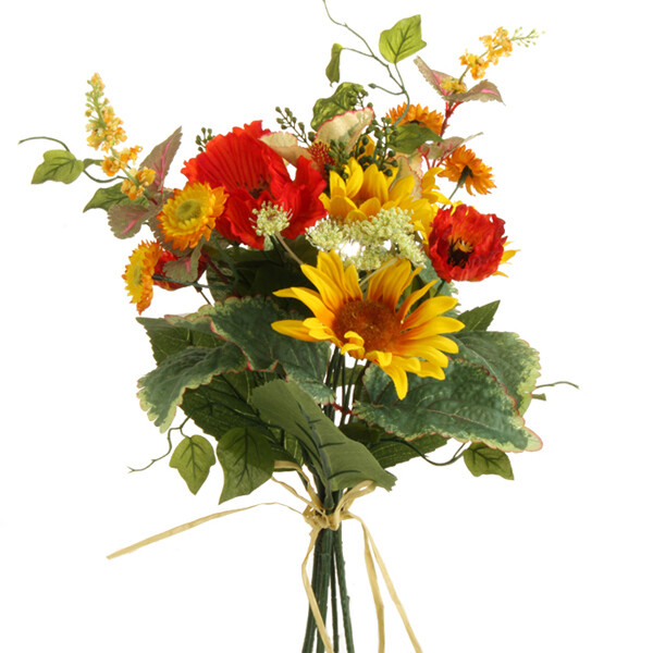 1B003 Poppy Sunflower Bouquet