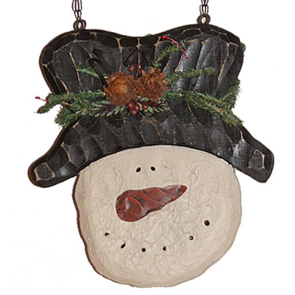 SH227 Snowman Black Hat