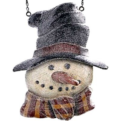 SH280 Glittery Snowman With Top Hat