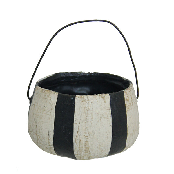 HK603P Black & White Stripe Bucket