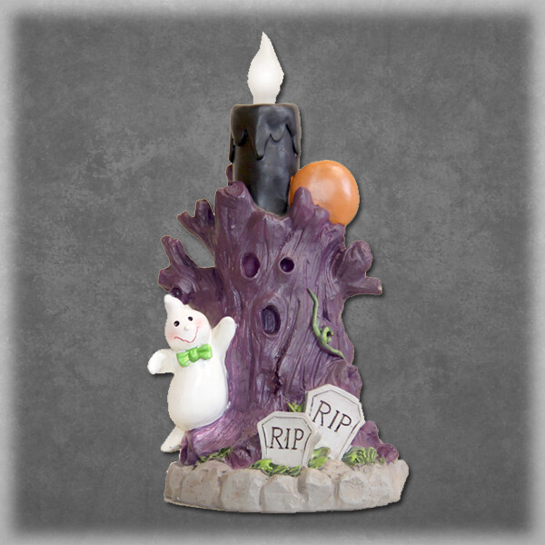 HL118 Purple Candlestick with Ghost