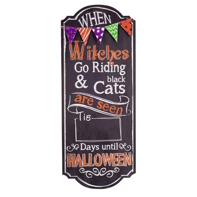 HS547 Countdown to Halloween Chalkboard Sign