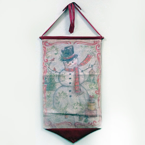XB306 Countryside Snowman Banner